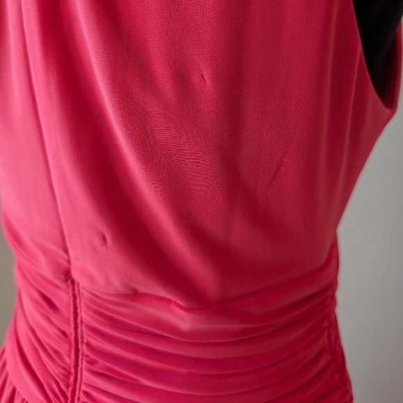 Eliza J High Neck Sleeveless Long Dress in Coral Pink Size 4 - Picture 10 of 14